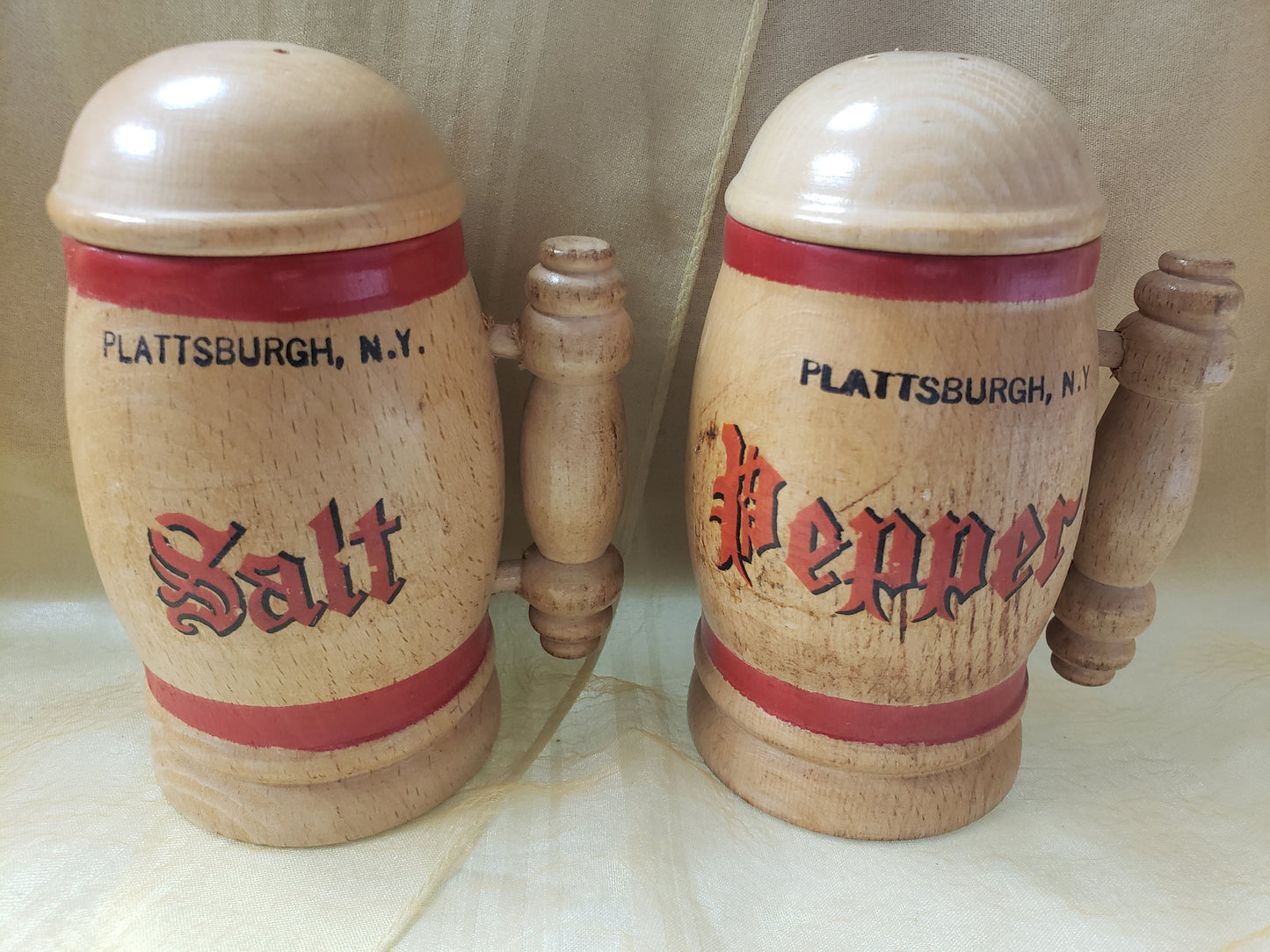 Wooden Collector Salt and Pepper Set