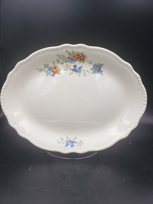 Blue Bird Serving Platter