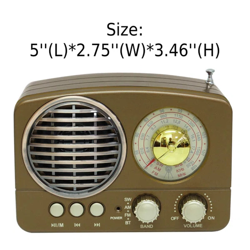 Vintage Retro Decorative Radio with Bluetooth