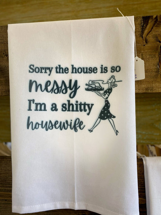 Messy House Tea Towel