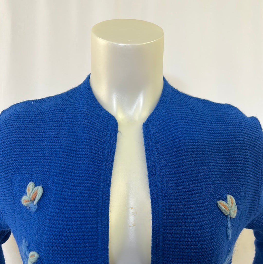 Women’s Royal Blue Cardigan Sweater