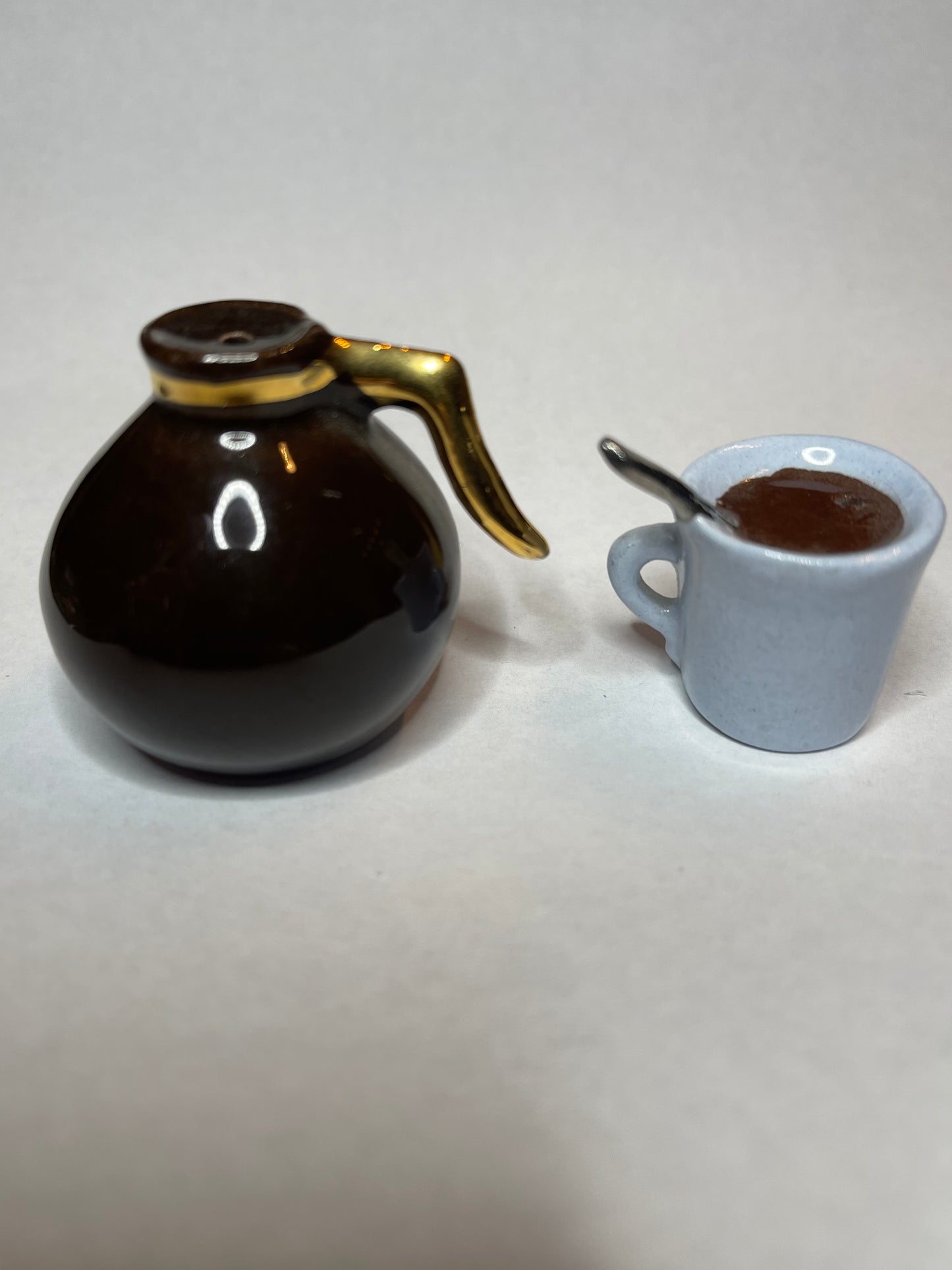 Arcadia Coffee Pot & Mug Salt & Pepper Shakers