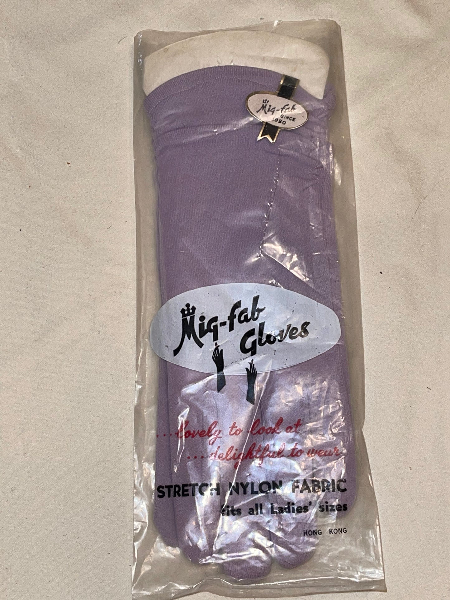 Mig-fab Lilac Colored Gloves