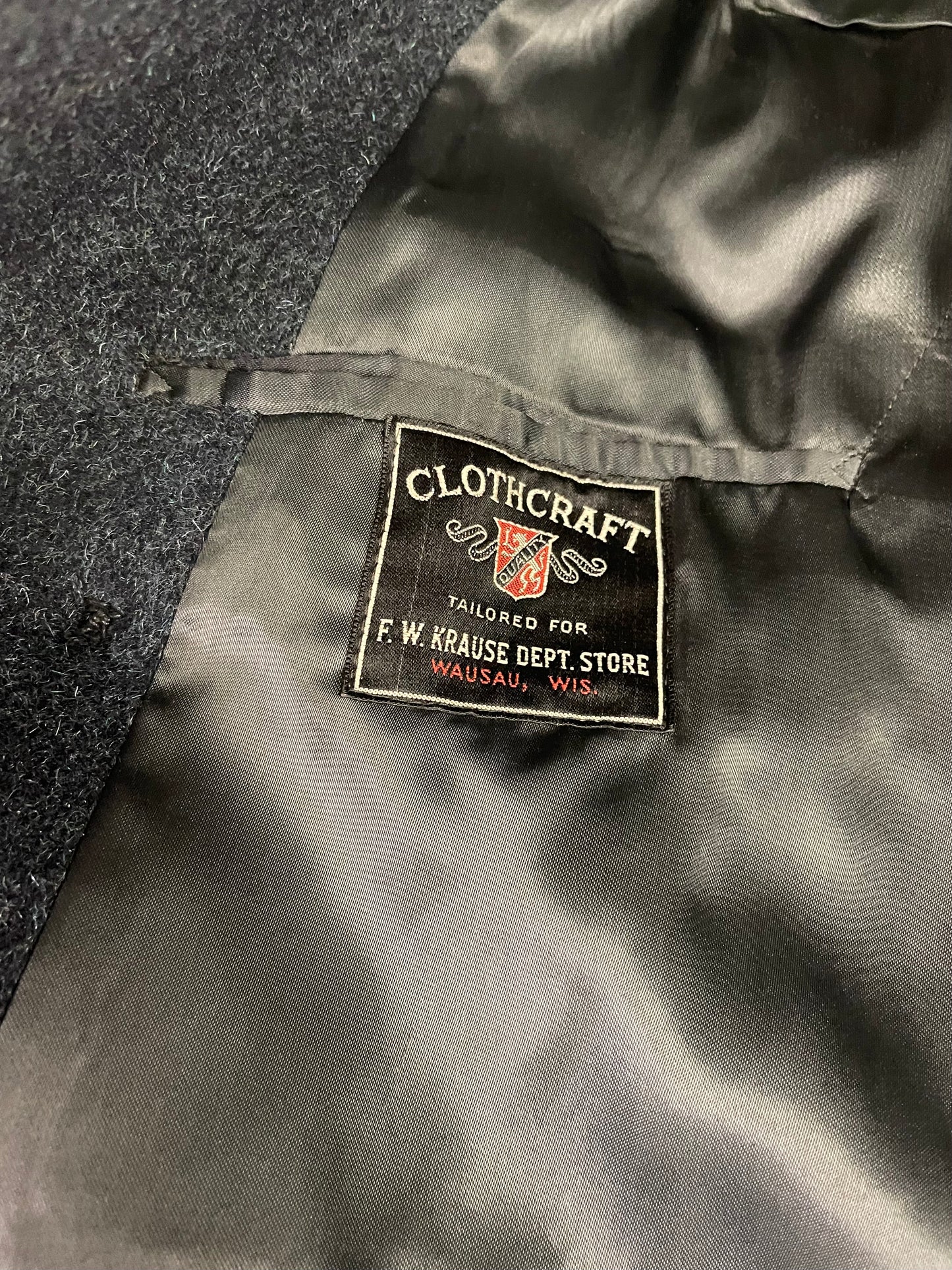 40s Clothcraft Wool Overcoat