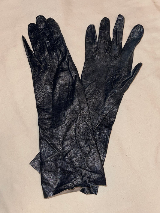 Super Soft Black Leather Gloves