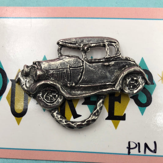 Silver car pin