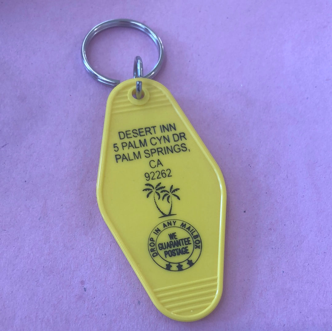 Desert Inn Yellow Keychain