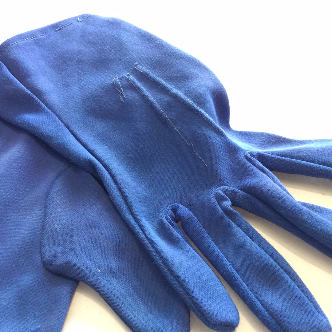 Royal blue gloves