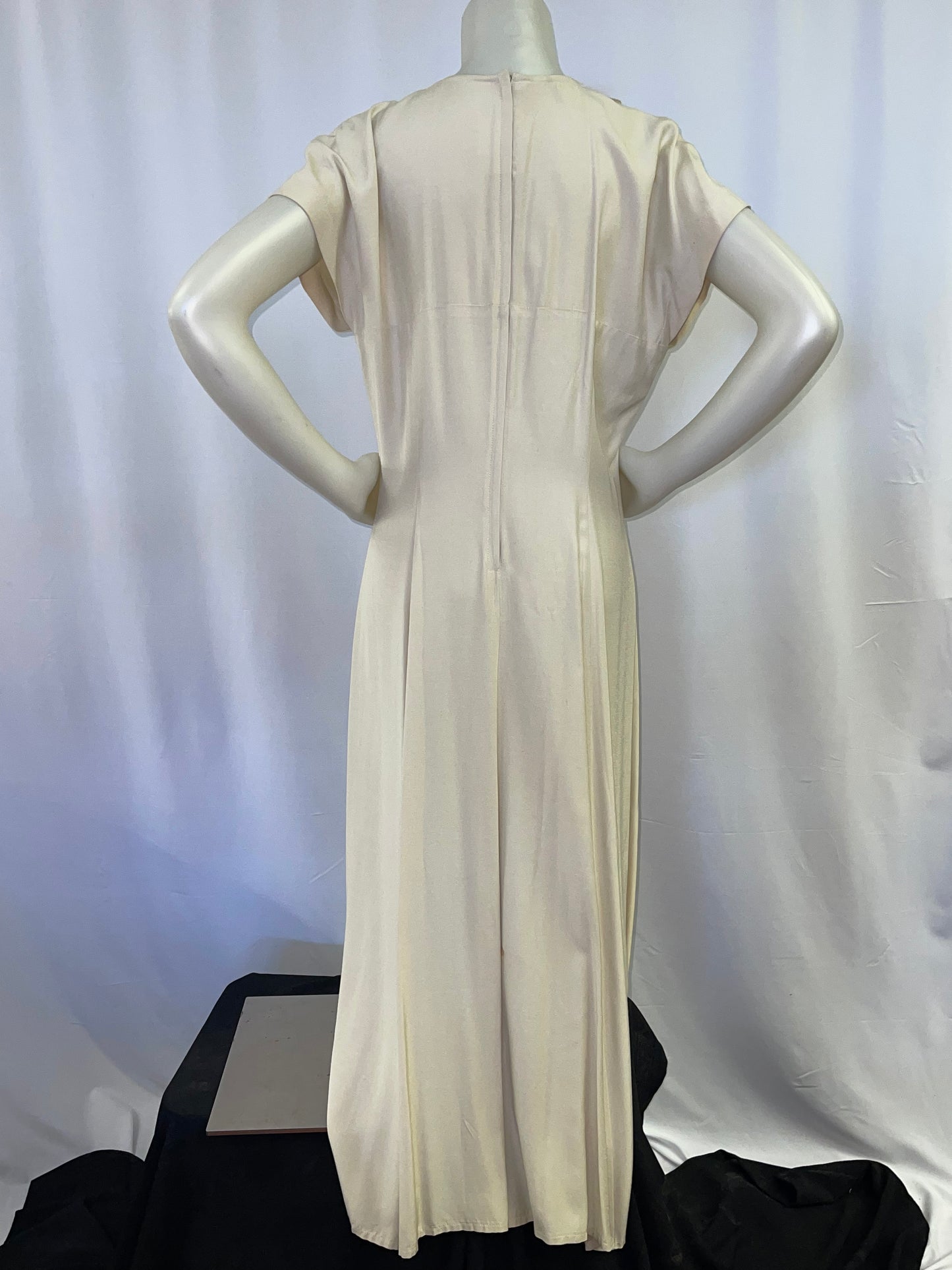 Ivory 80s Full Length Dress