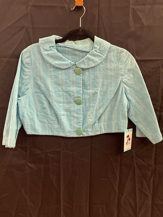 Blue Cropped Bolero