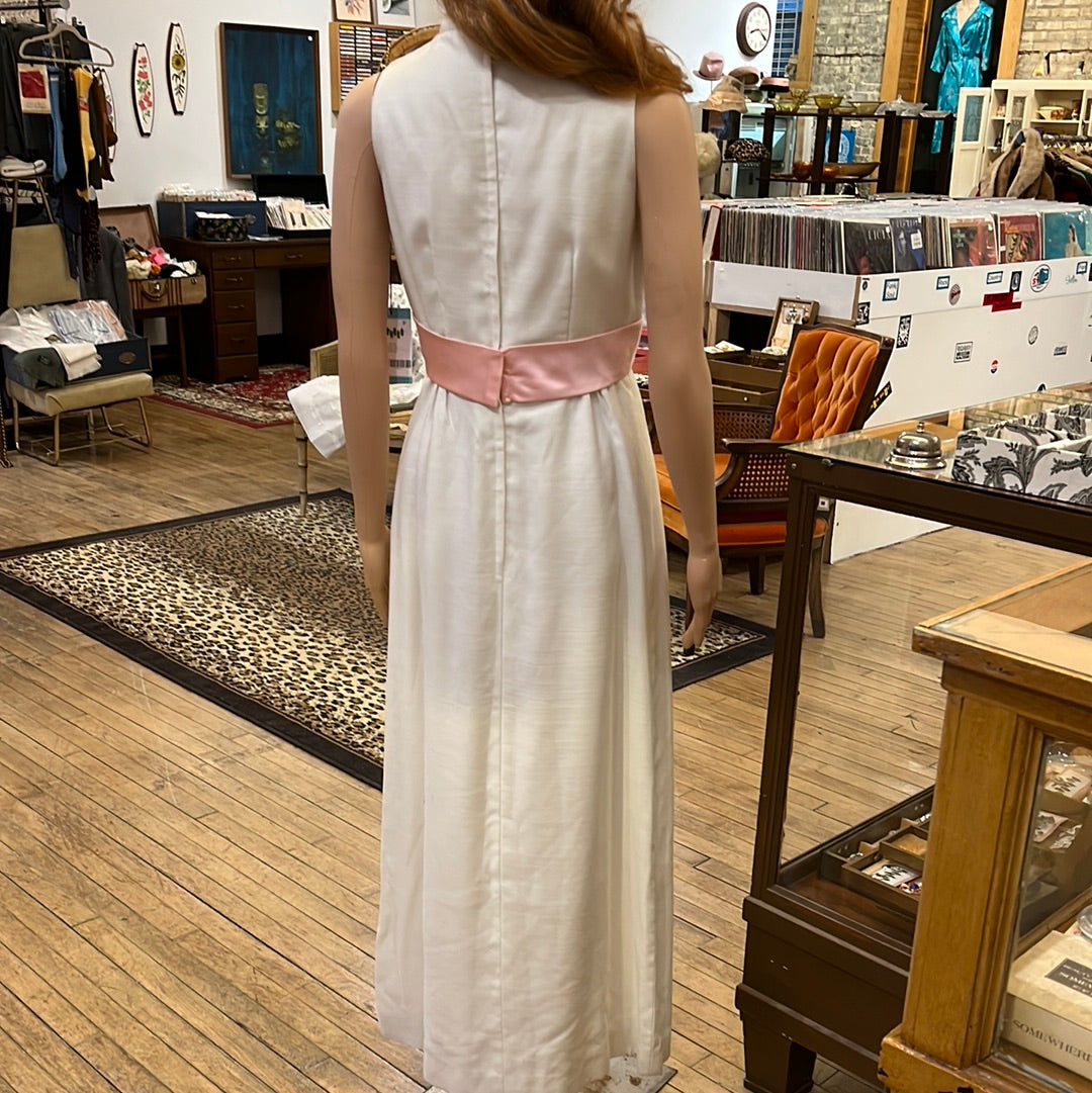Cream Floor Length Dress