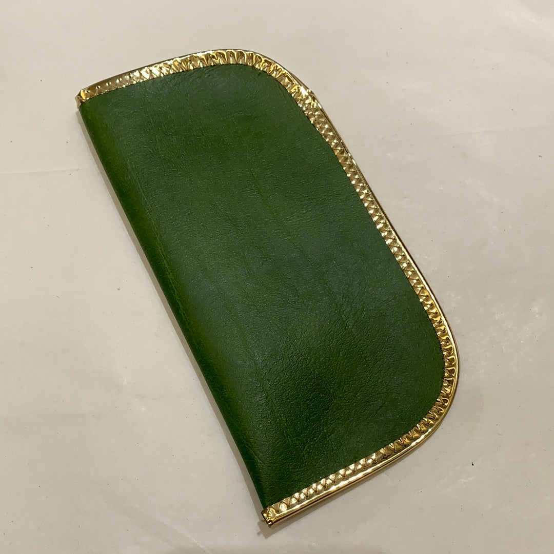 Emerald & Gold Glasses Case