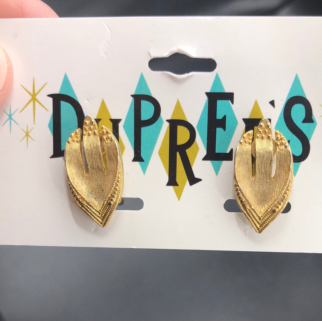 Gold Clip on earrings