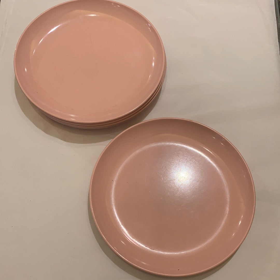 Pink Melmac salad Plates