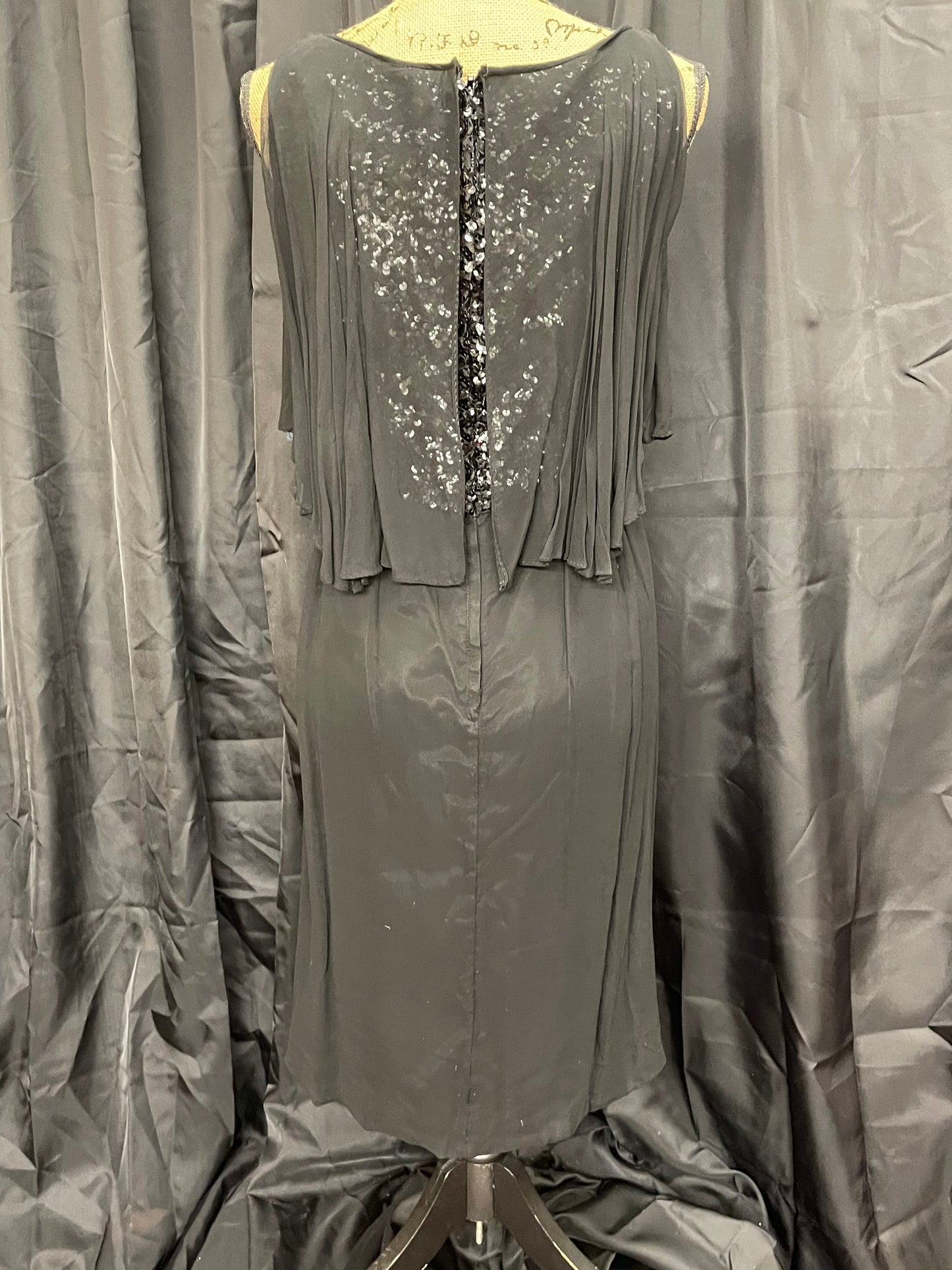 60s Flirty Black Cocktail Dress