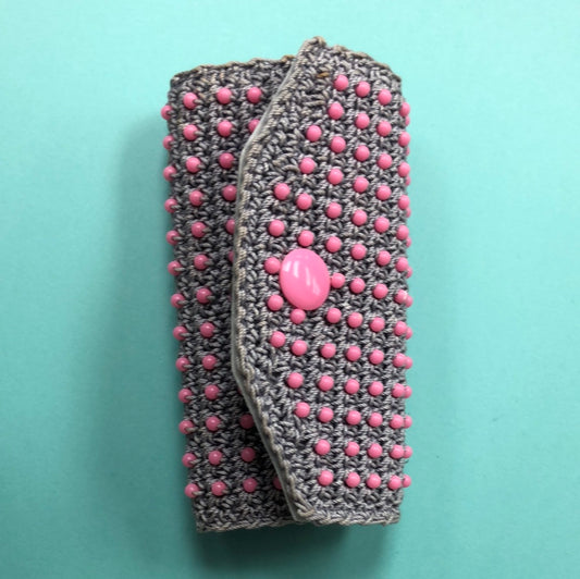 Grey and pink key keeper