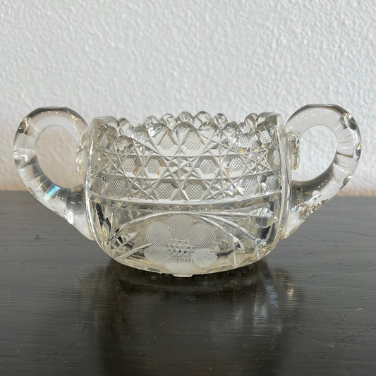 Cut Crystal Sugar Bowl