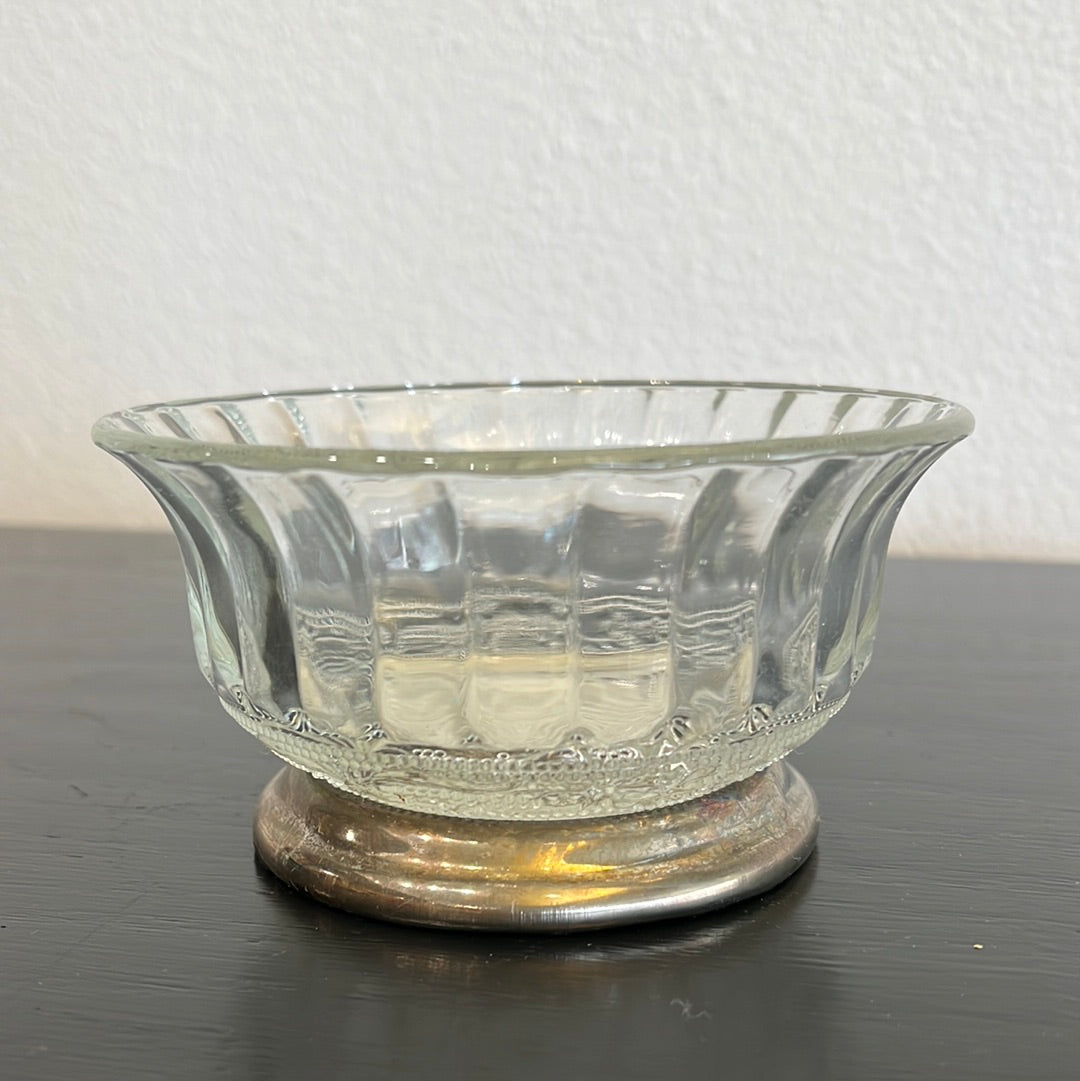 Silver Plated Glass Bowl