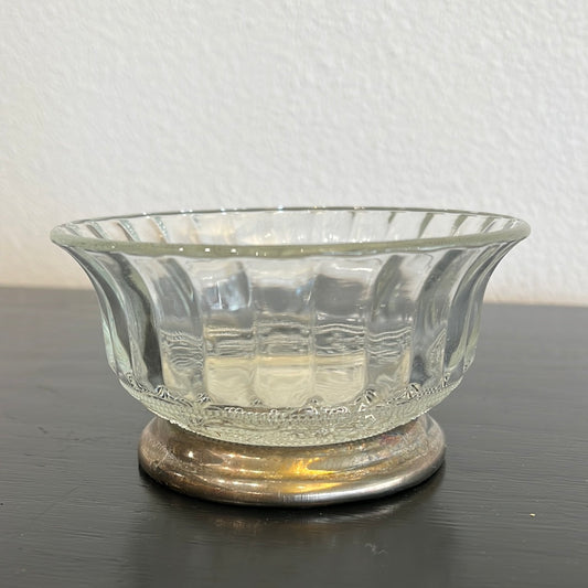 Silver Plated Glass Bowl