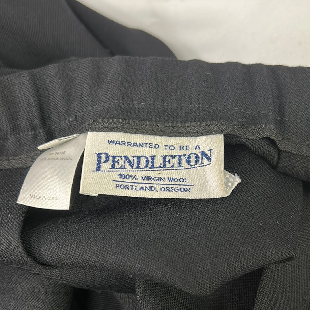 Women’s Black Pleated Pendleton Skirt