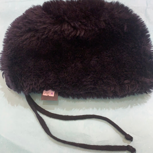 Black Zip Up Fur Hat