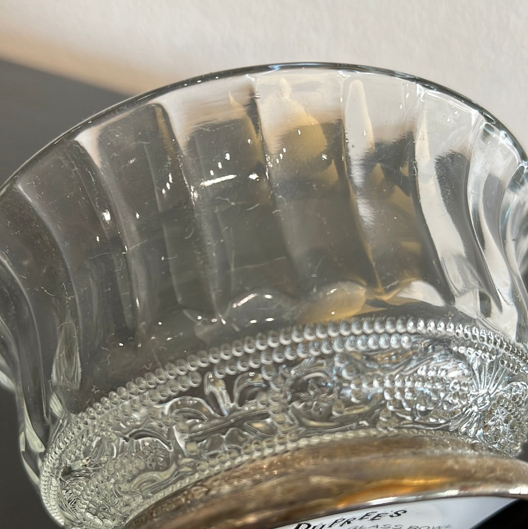 Silver Plated Glass Bowl