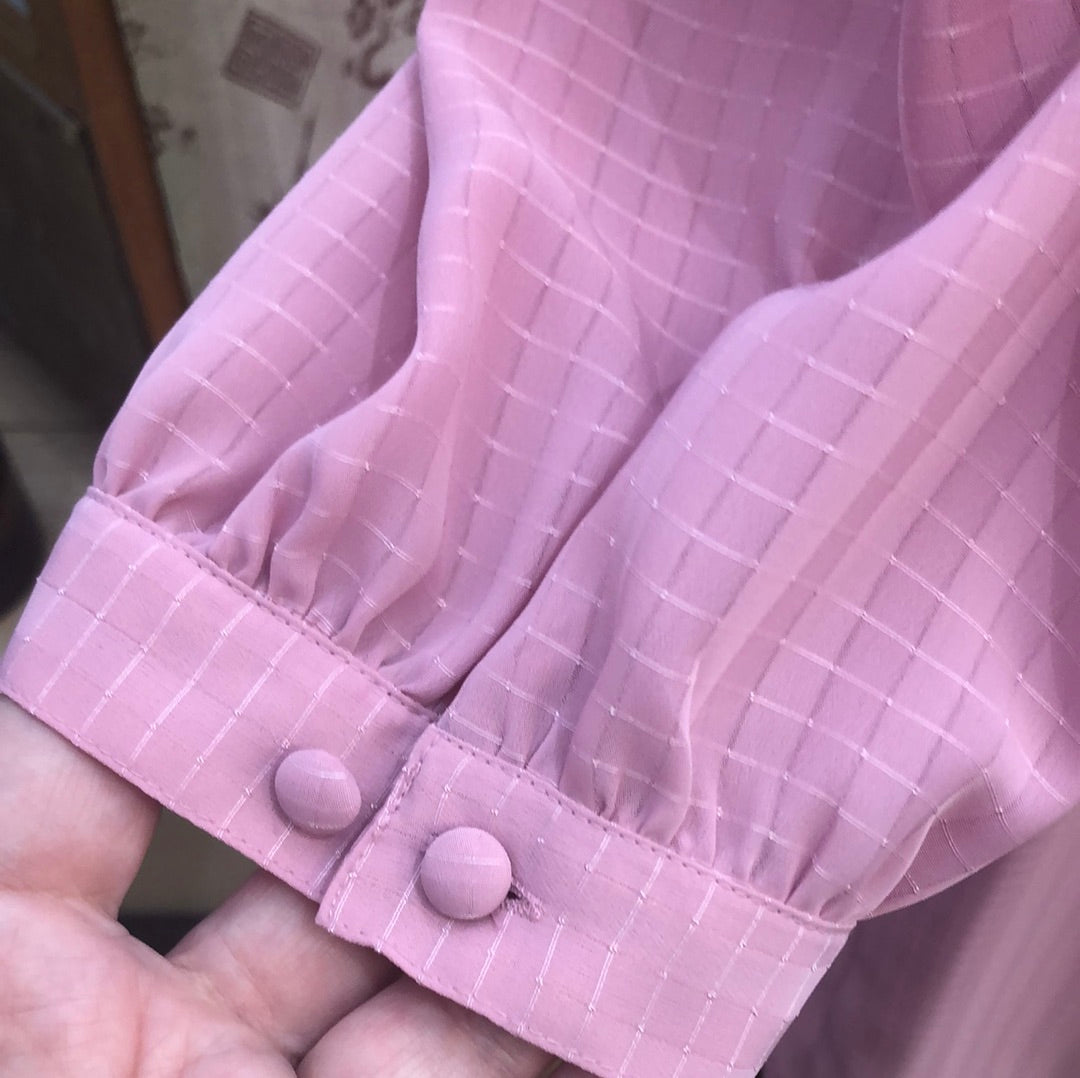 Pink button down blouse