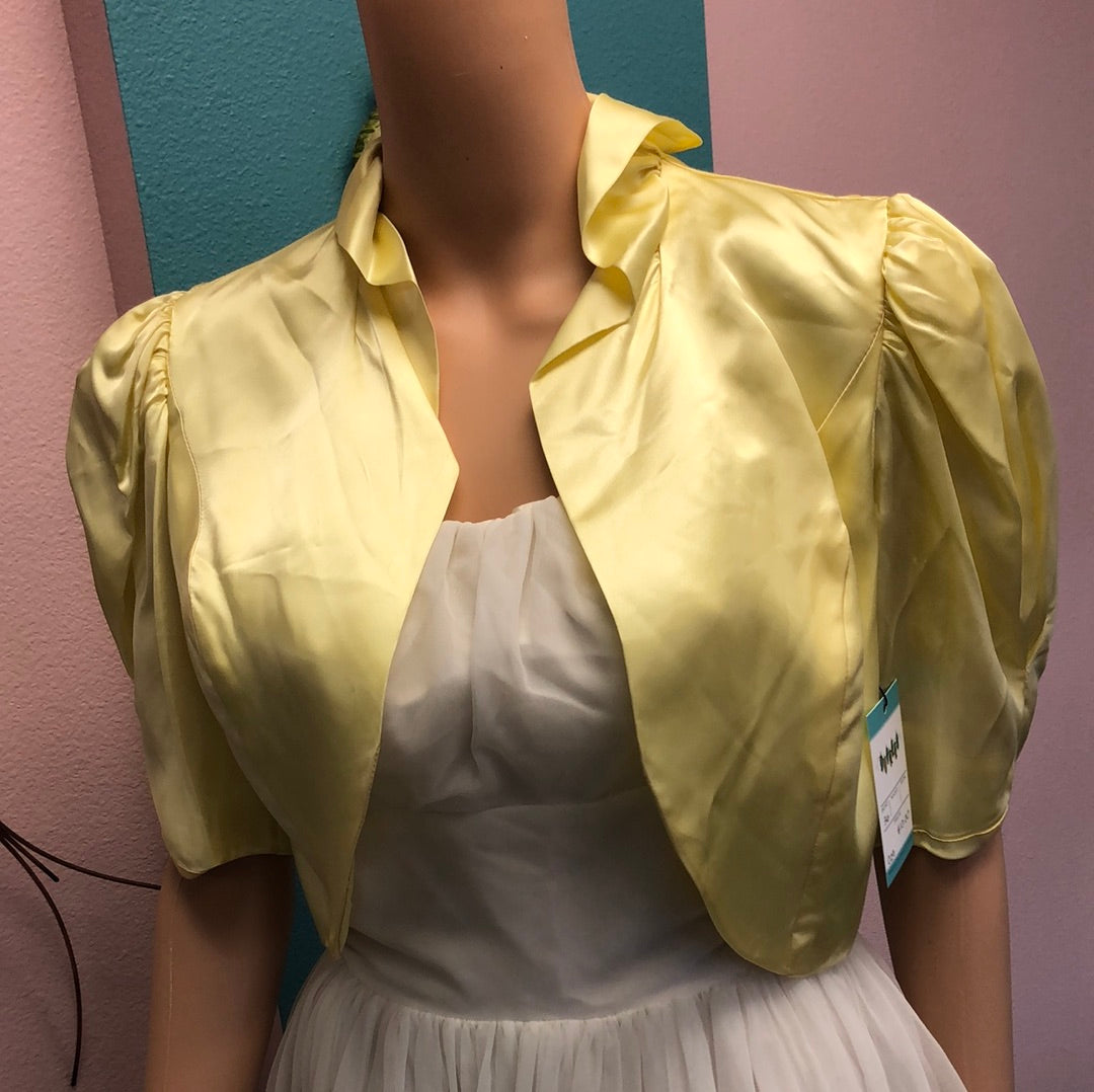 Yellow Evening Bolero Shrug Dupree s Vintage