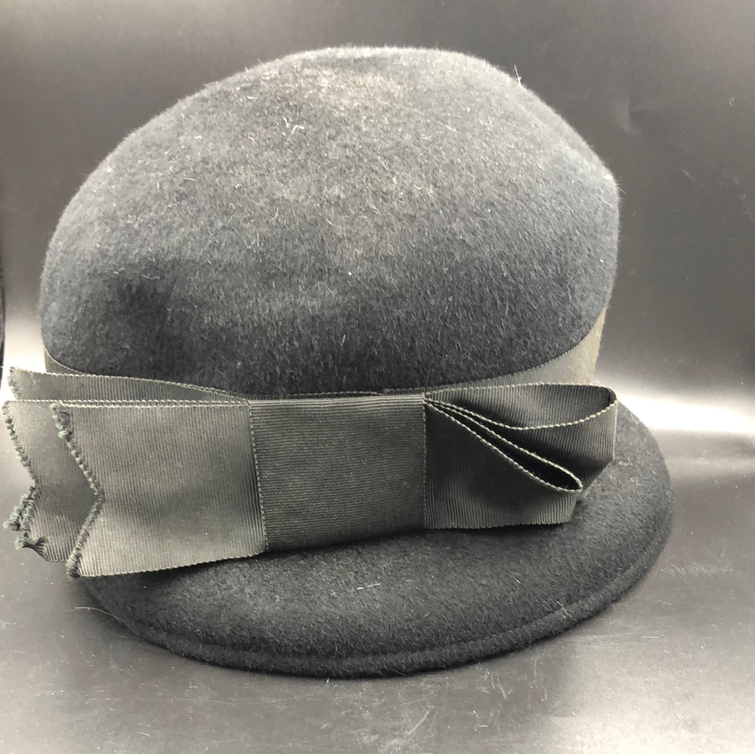 Black Felt hat by Henry Pollak New York