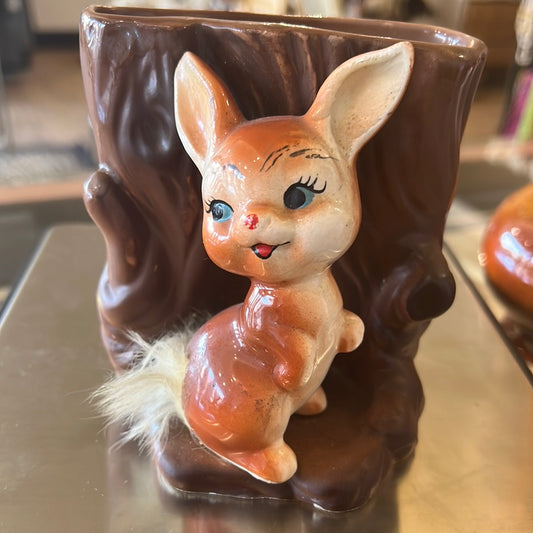 Ceramic bunny planter