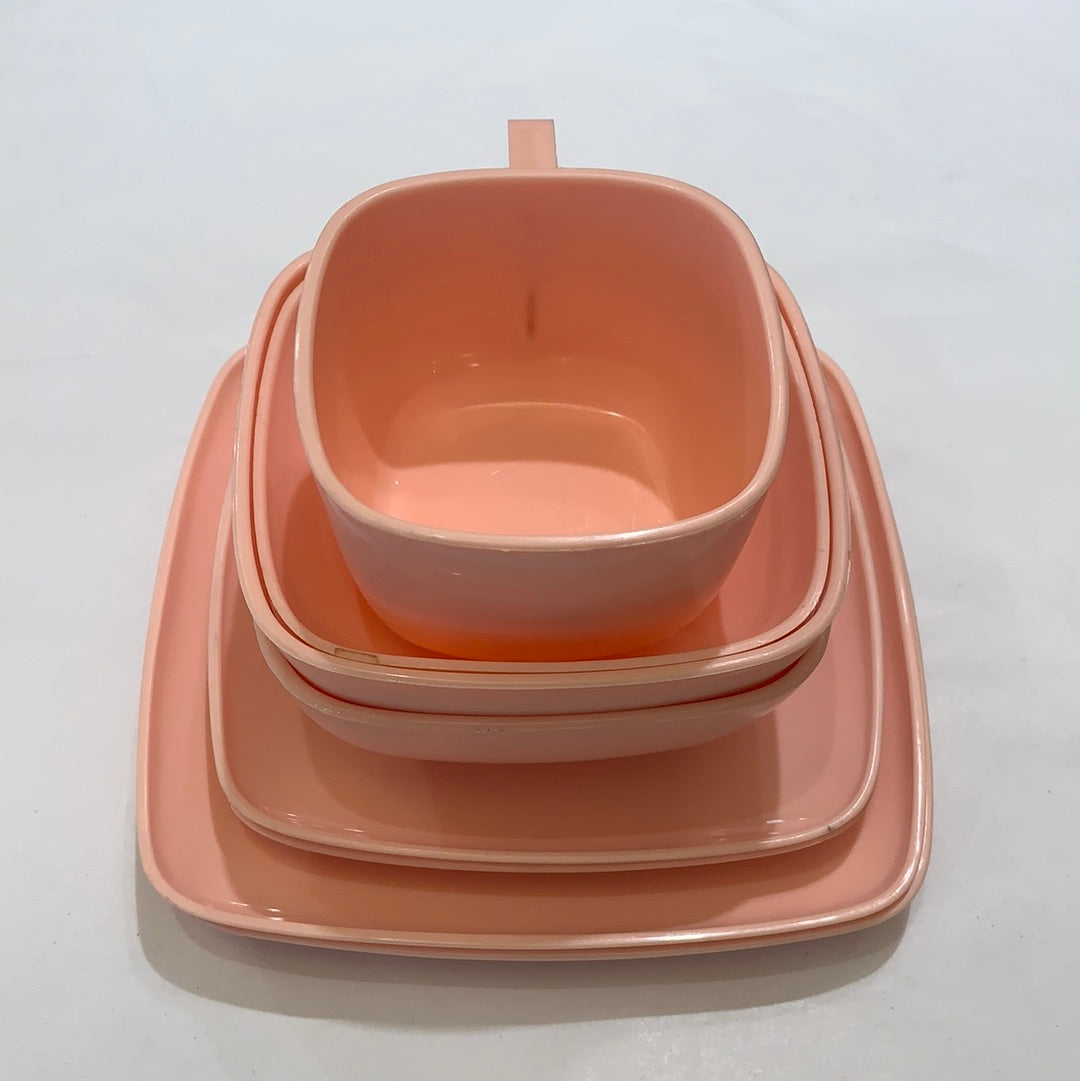 Light Peach Byrd Plastics Tranquil-Ware Set