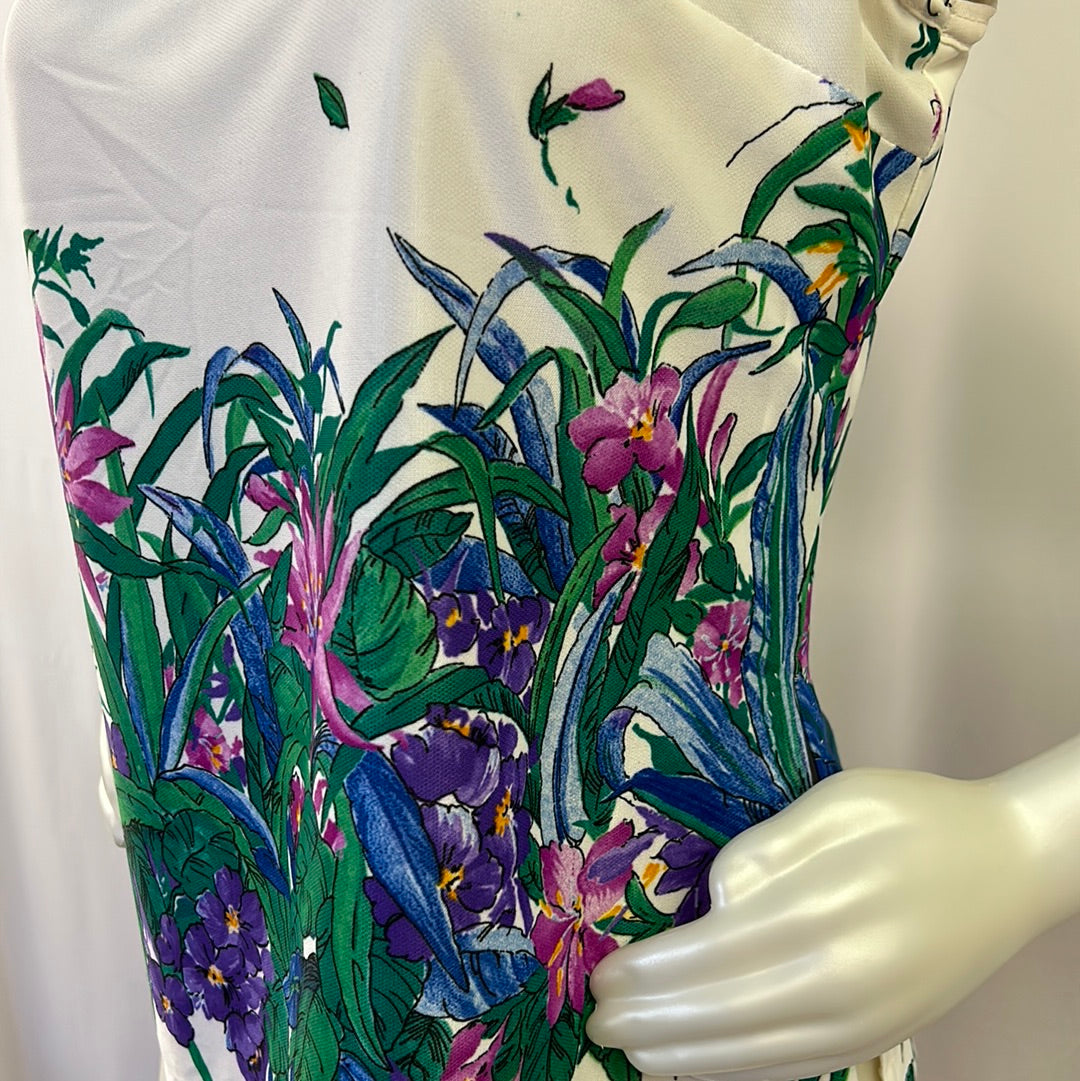 Floral Polyester Tank Top