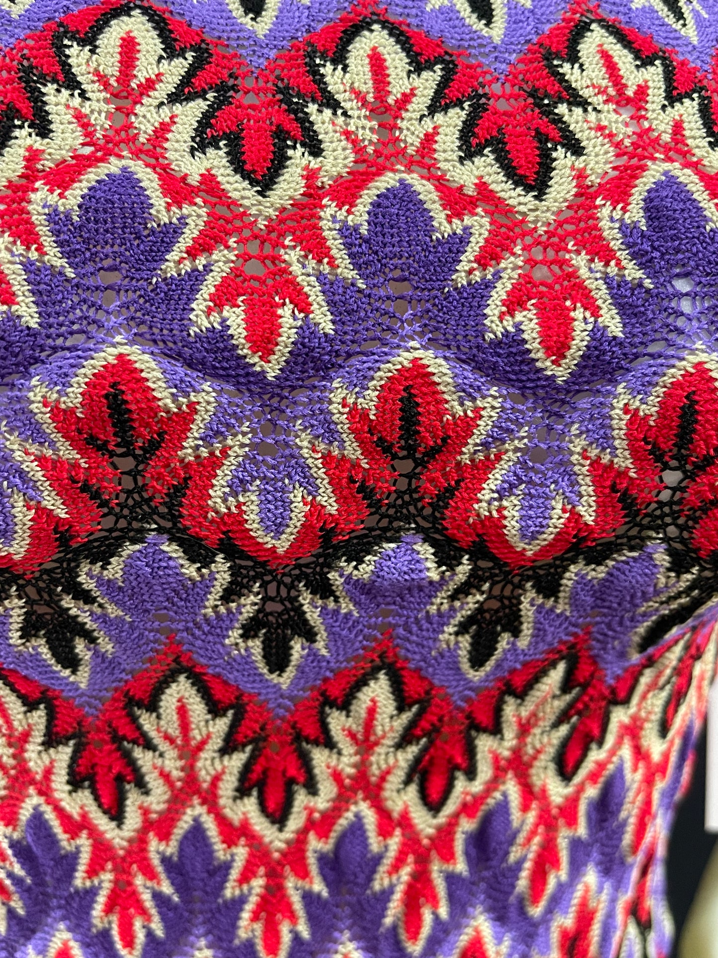 Vibrant knit mini dress