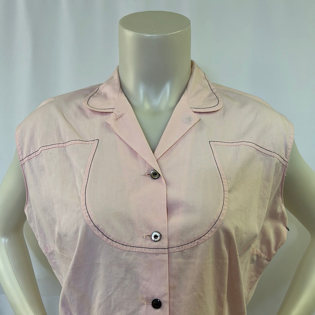 60s Light Pink Tank Shirt