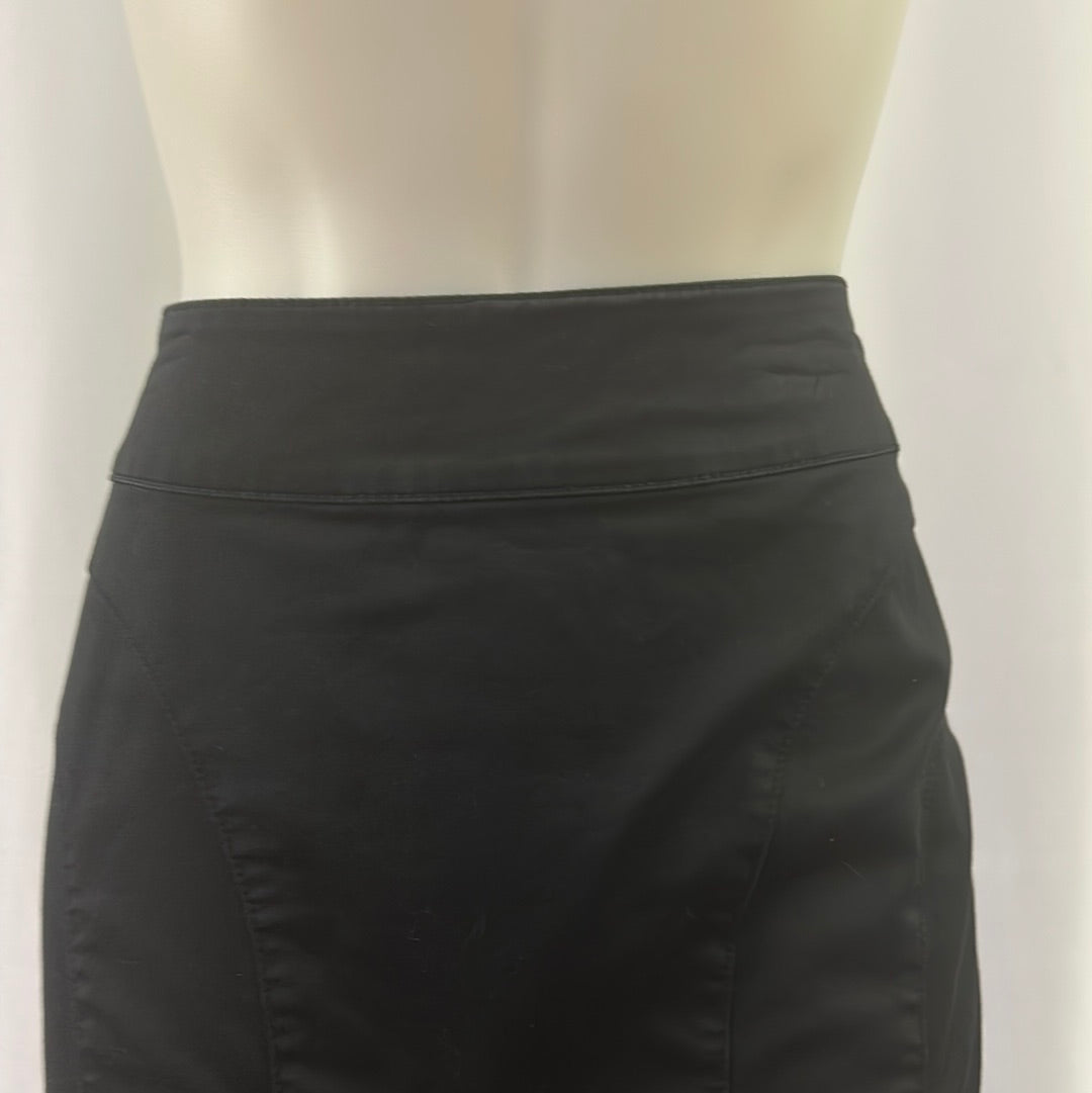 Reproduction Black Knee Length Skirt