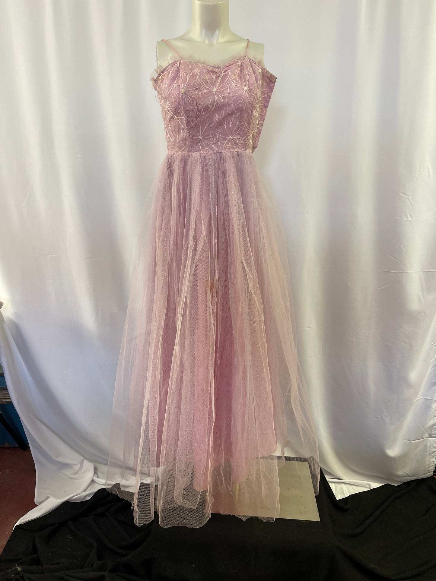 Lavender Tulle Formal Dress