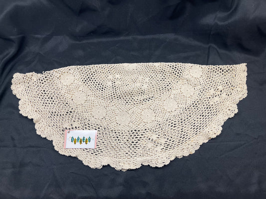 Crocheted Lace Round Tablecloth