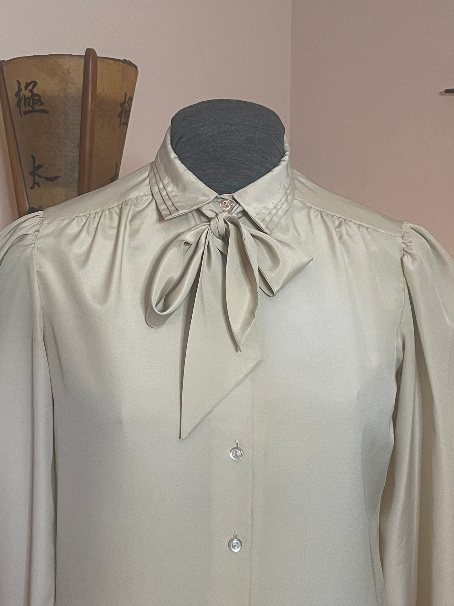 80s Tan Blouse