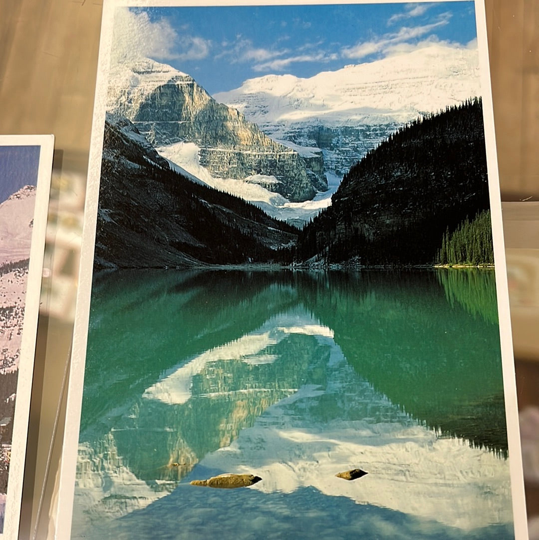Set of 3 color postcards from Lake Louise