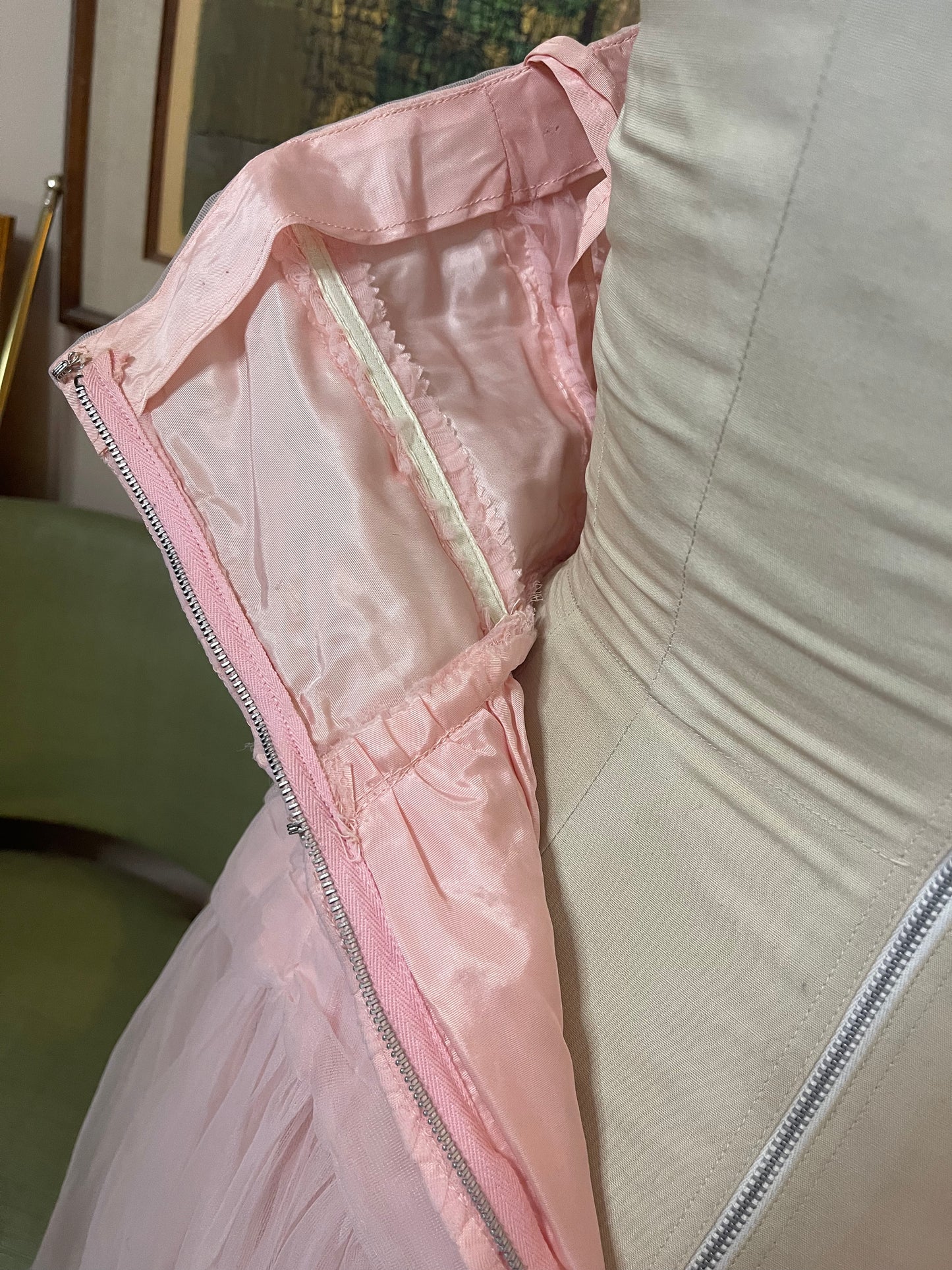50s Pink Formal Gown