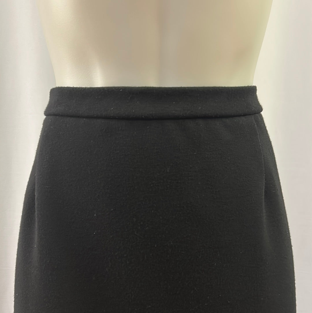 Plain Black Straight Skirt