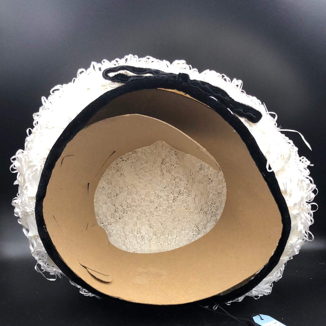 White textured Chandra Original Hat