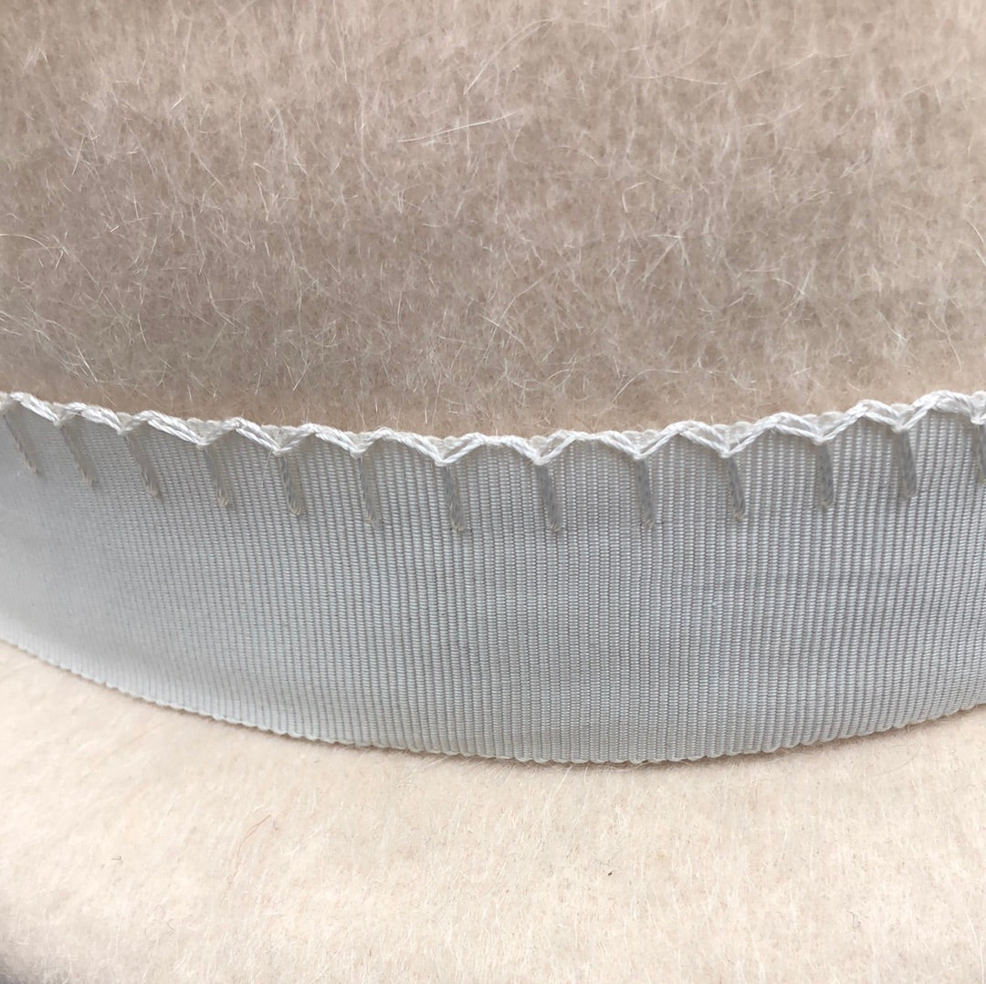 Ivory wool and mohair bucket hat