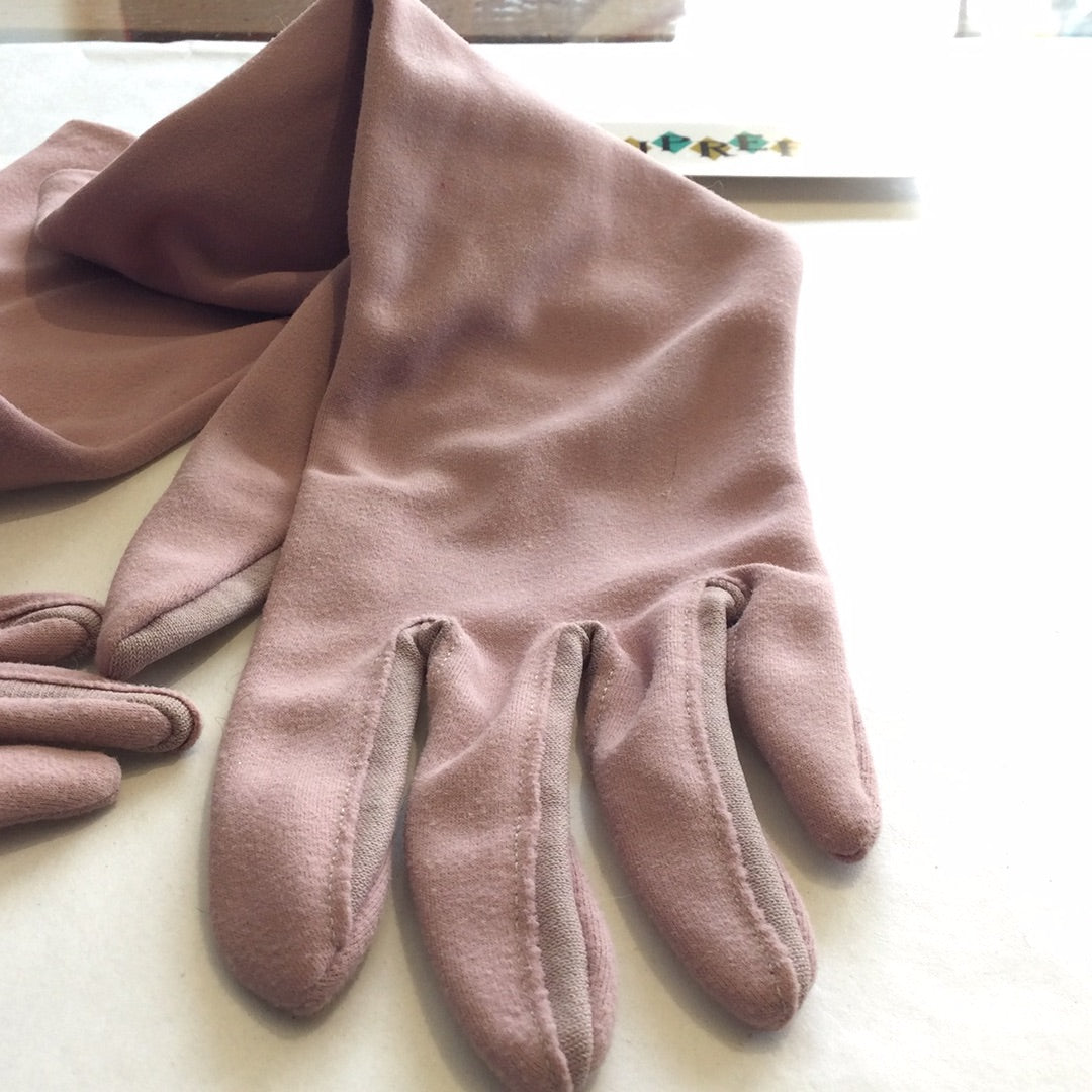 Blush pink gloves