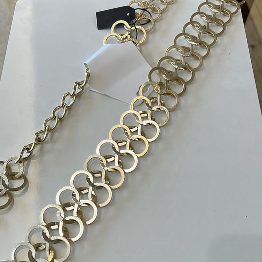 Gold chain link belt