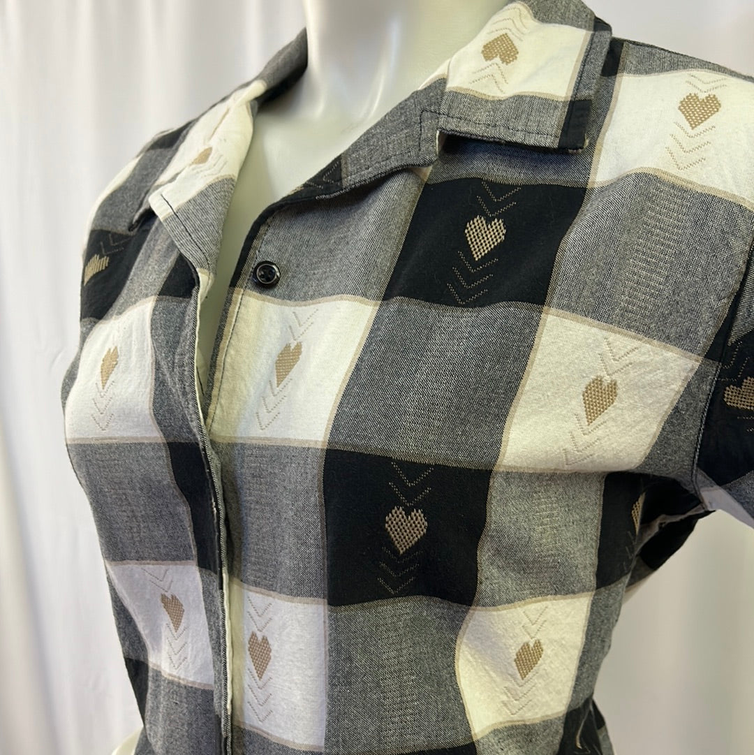 Large Checked Blouse