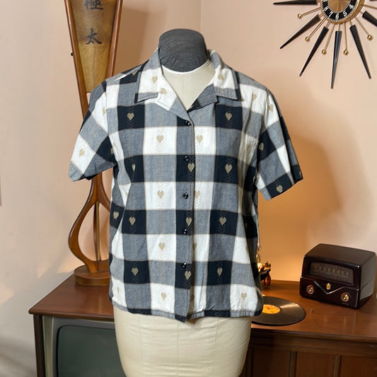 Large Checked Blouse