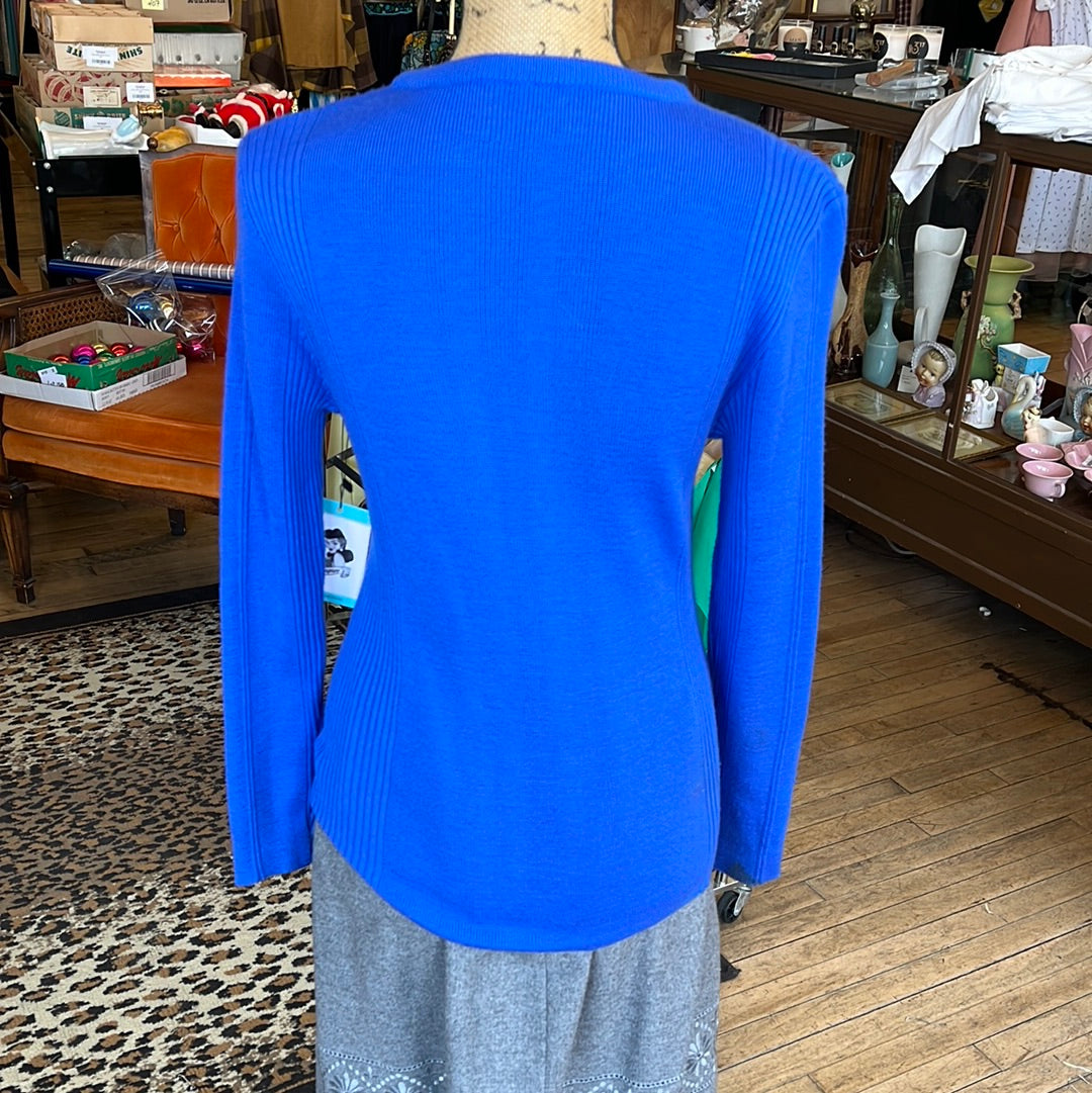Vintage White Stag blue sweater