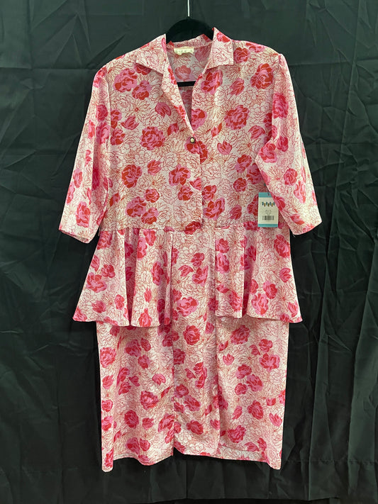 80s Pink Floral Dress