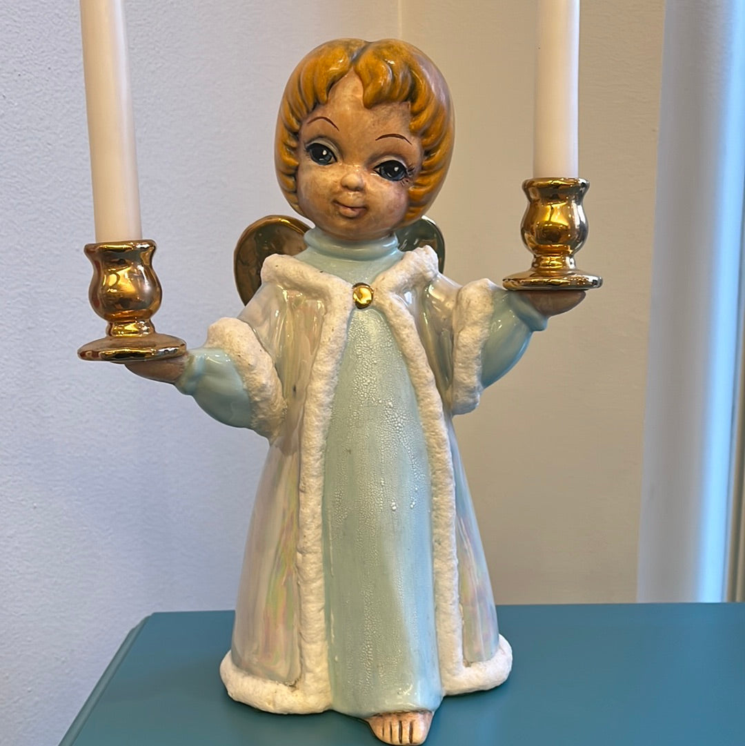 Angel candle holder